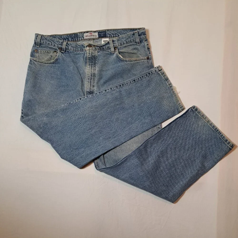 Vintage Levis Jeans Mens 40 Blue 540 Signature 100% Cotton Relaxed Fit 90s 40X29